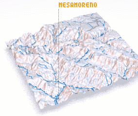 3d view of Mesa Moreno