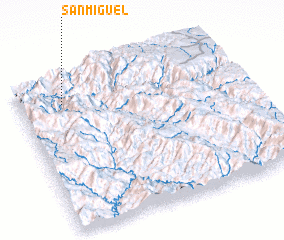 3d view of San Miguel