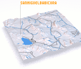 3d view of San Miguel Babícora