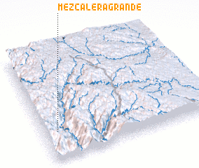 3d view of Mezcalera Grande