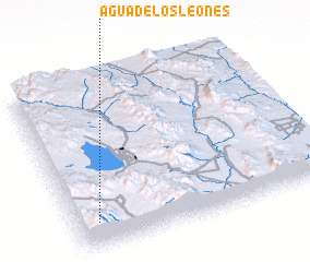 3d view of Agua de los Leones