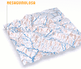 3d view of Mesa Guinolosa