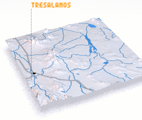 3d view of Tres Álamos