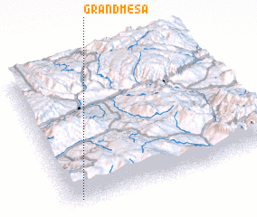 3d view of Grand Mesa