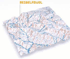 3d view of Mesa El Frijol