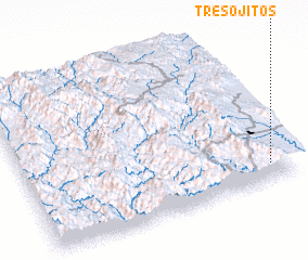 3d view of Tres Ojitos