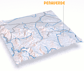 3d view of Peña Verde