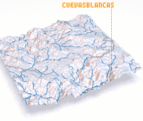 3d view of Cuevas Blancas