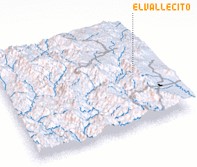 3d view of El Vallecito