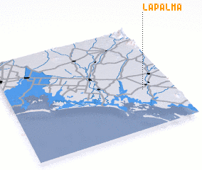 3d view of La Palma