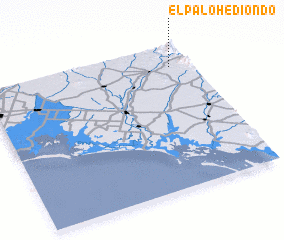 3d view of El Palo Hediondo