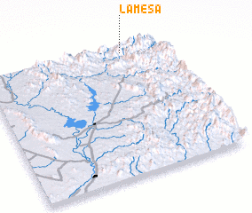 3d view of La Mesa