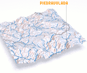 3d view of Piedra Volada