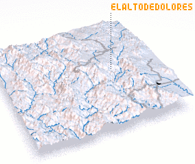 3d view of El Alto de Dolores