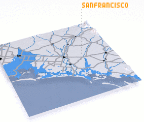 3d view of San Francisco