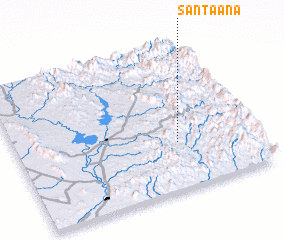 3d view of Santa Ana