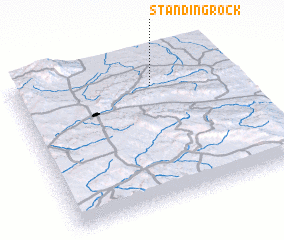 3d view of Standing Rock