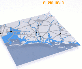 3d view of El Río Viejo