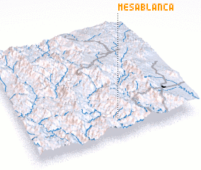 3d view of Mesa Blanca