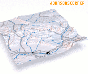 3d view of Johnsons Corner