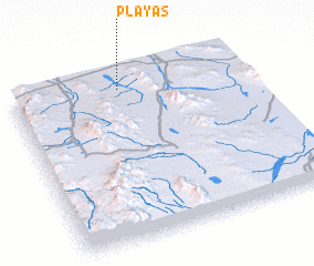 3d view of Playas