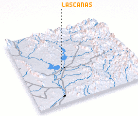 3d view of Las Cañas