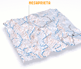 3d view of Mesa Prieta