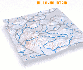 3d view of Willow Mountain