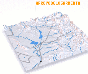 3d view of Arroyo de los Armenta