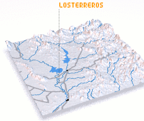 3d view of Los Terreros