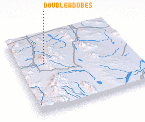 3d view of Double Adobes