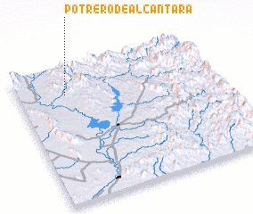 3d view of Potrero de Alcántara