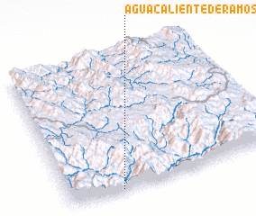 3d view of Agua Caliente de Ramos