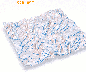 3d view of San José