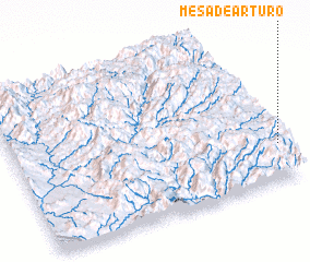 3d view of Mesa de Arturo