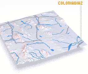 3d view of Colonia Díaz