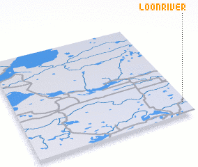 3d view of Loon River