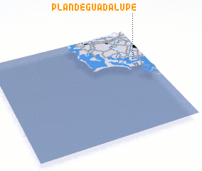 3d view of Plan de Guadalupe