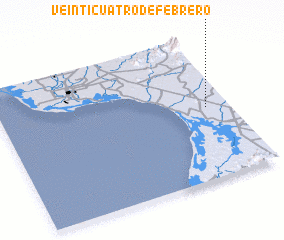 3d view of Veinticuatro de Febrero