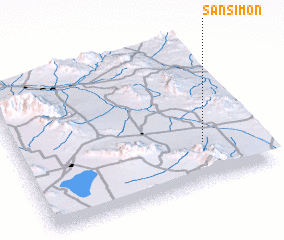 3d view of San Simon