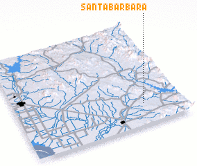 3d view of Santa Bárbara