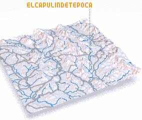 3d view of El Capulín de Tepoca