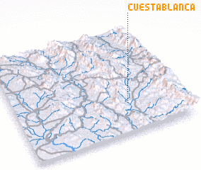 3d view of Cuesta Blanca