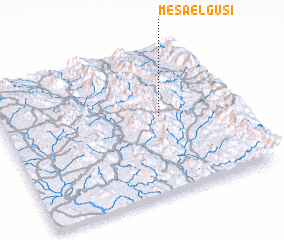 3d view of Mesa El Gusi