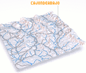 3d view of Cajón de Abajo