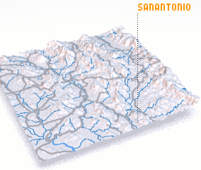 3d view of San Antonio