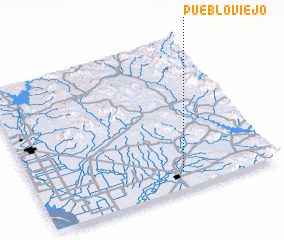 3d view of Pueblo Viejo