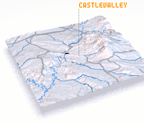 3d view of Castle Valley