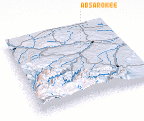 3d view of Absarokee