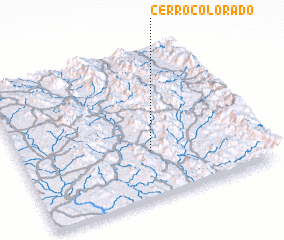 3d view of Cerro Colorado